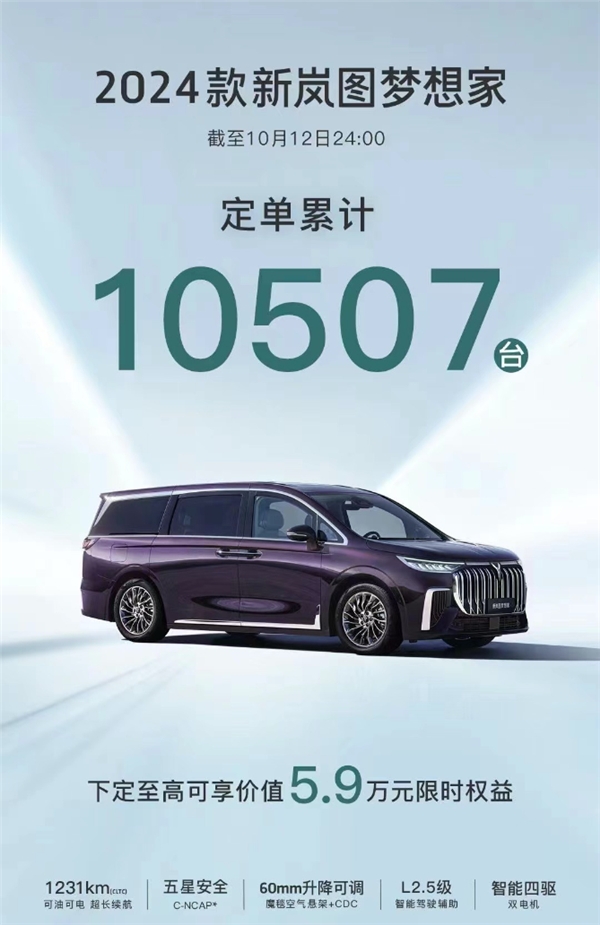 2024款新岚图梦想家上市 33.99万元起售！